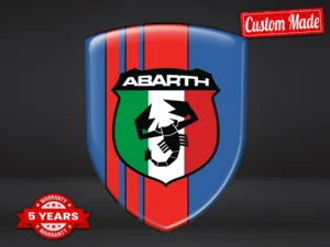 Fiat Abarth Badge Résine Premium Voitures Sport Haut de Gamme